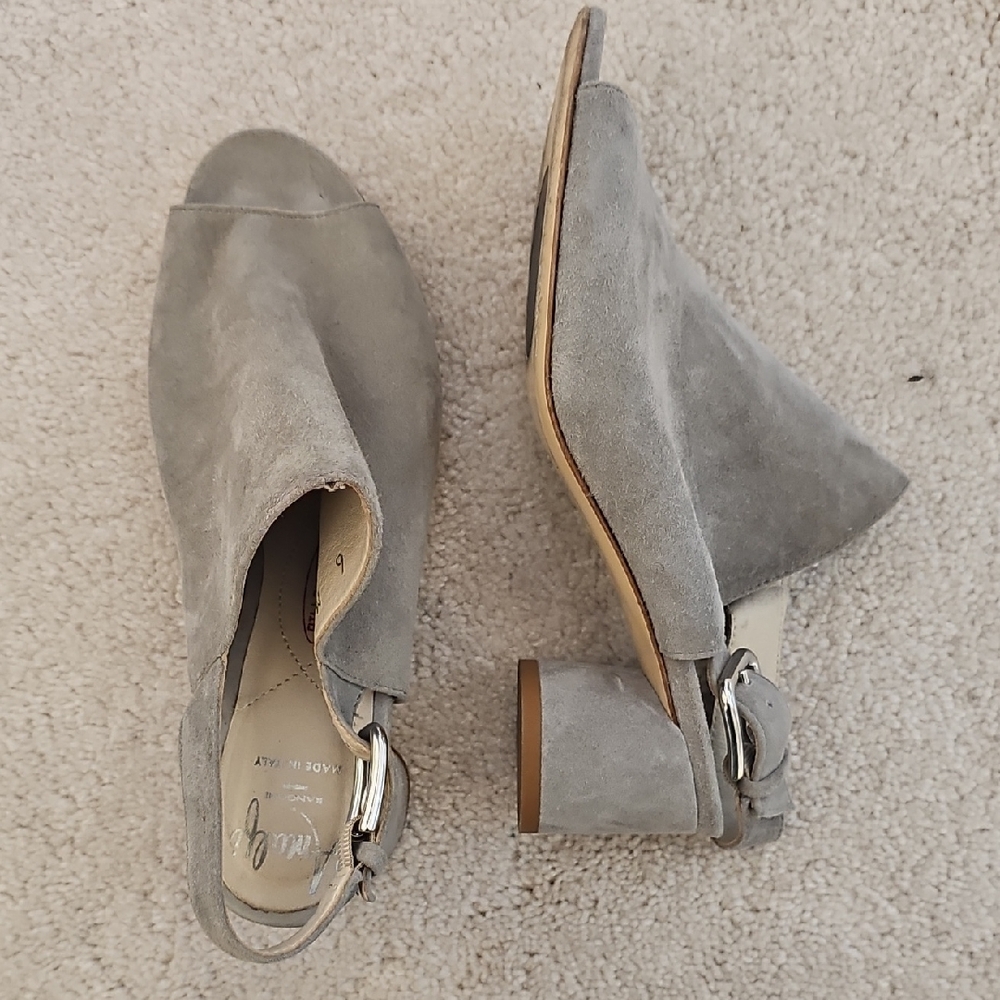 Amalfi Gray Suede Mules